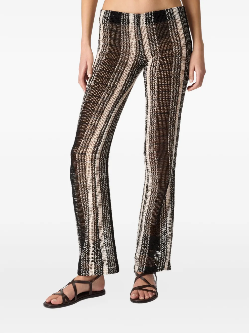 Missoni Gestreepte haltertop Zwart