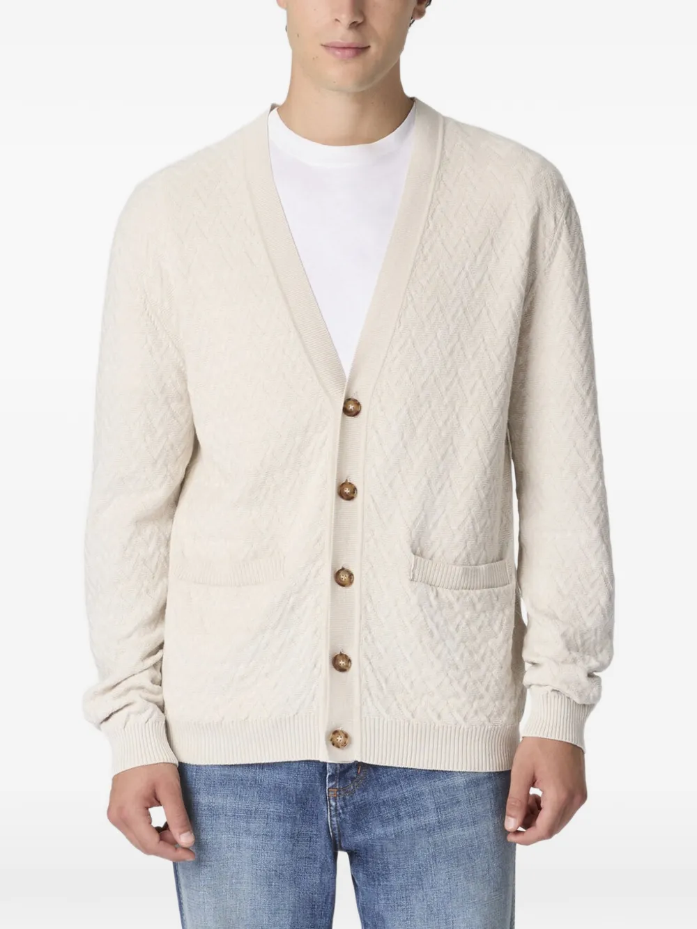 Missoni V-neck cardigan - Toni neutri