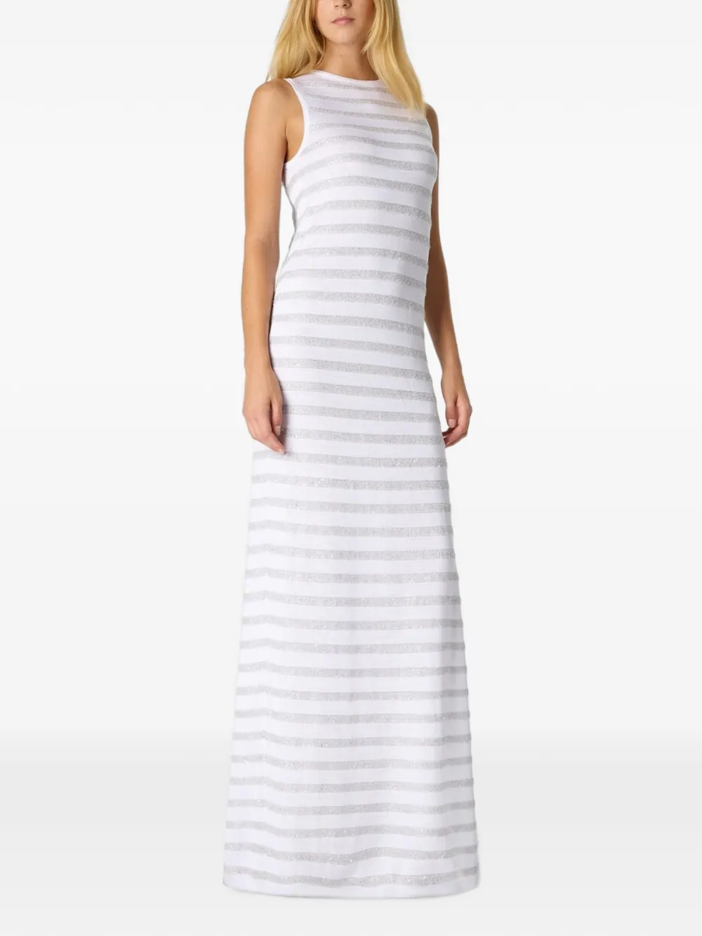Missoni Mouwloze maxi-jurk Wit