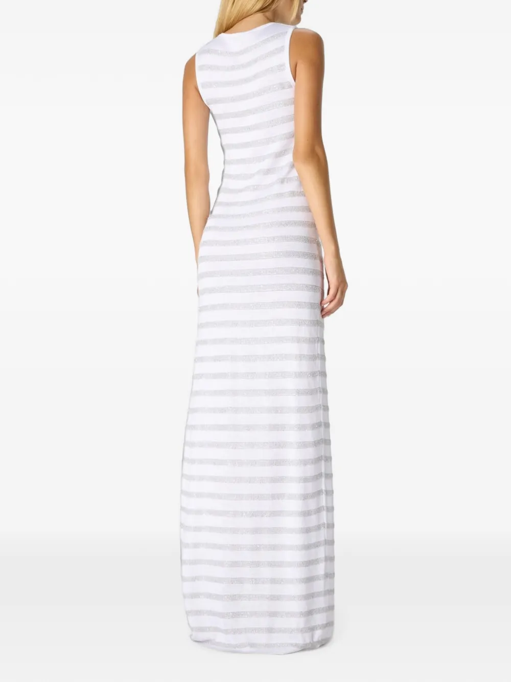 Missoni Mouwloze maxi-jurk Wit