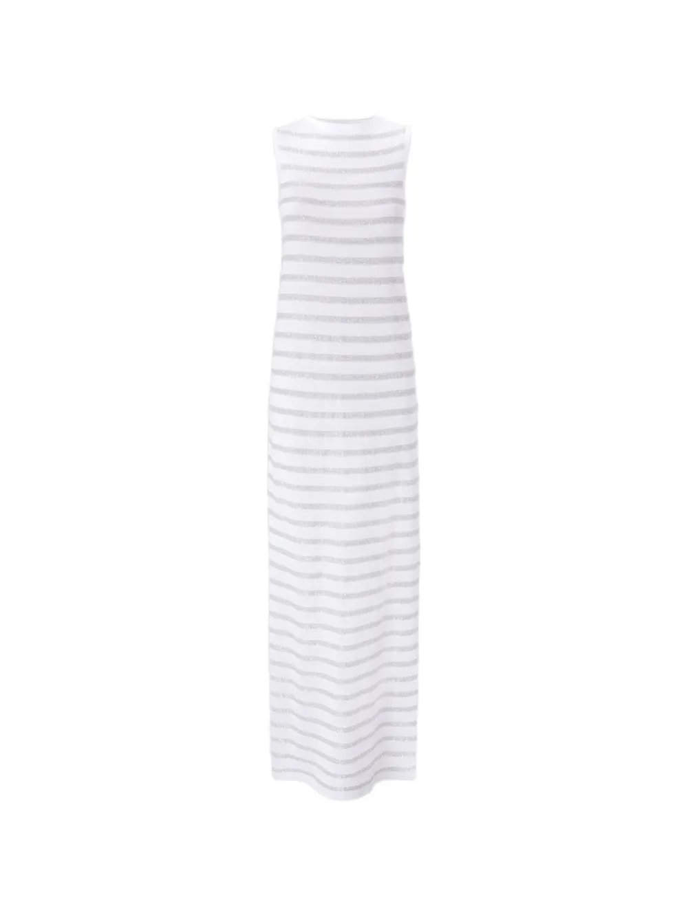 Missoni sleeveless striped gown with slit