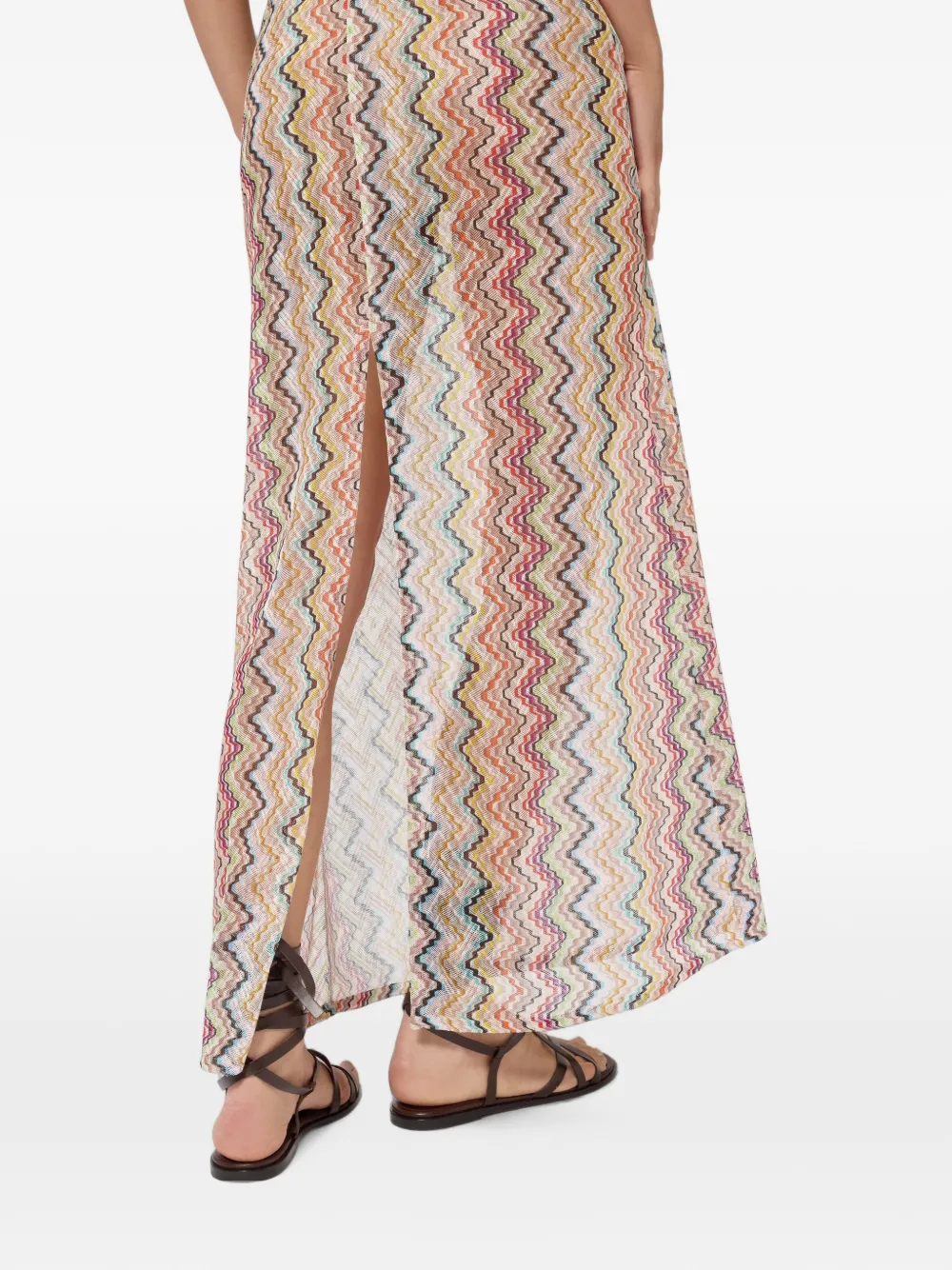 Missoni Lange cover-up met smalle bandjes Beige