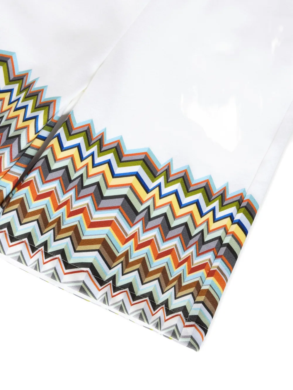 Missoni Kids Shorts met zigzag-print Wit