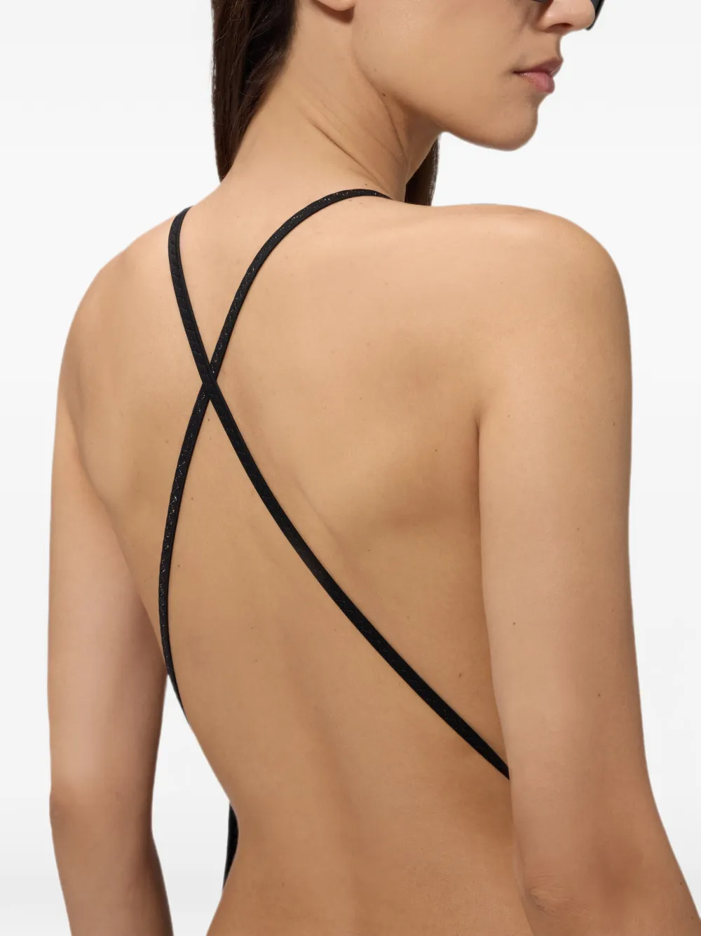 Missoni Badpak met mesh Zwart