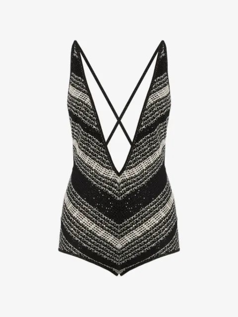Missoni mesh one-piece swimsuit