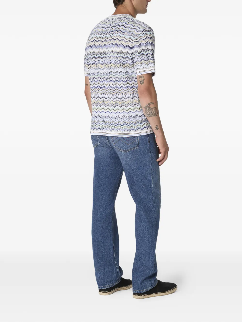  Missoni Zigzag Pattern T-shirt - White 