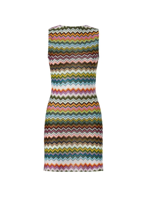 Missoni robe courte en maille à motif zigzag