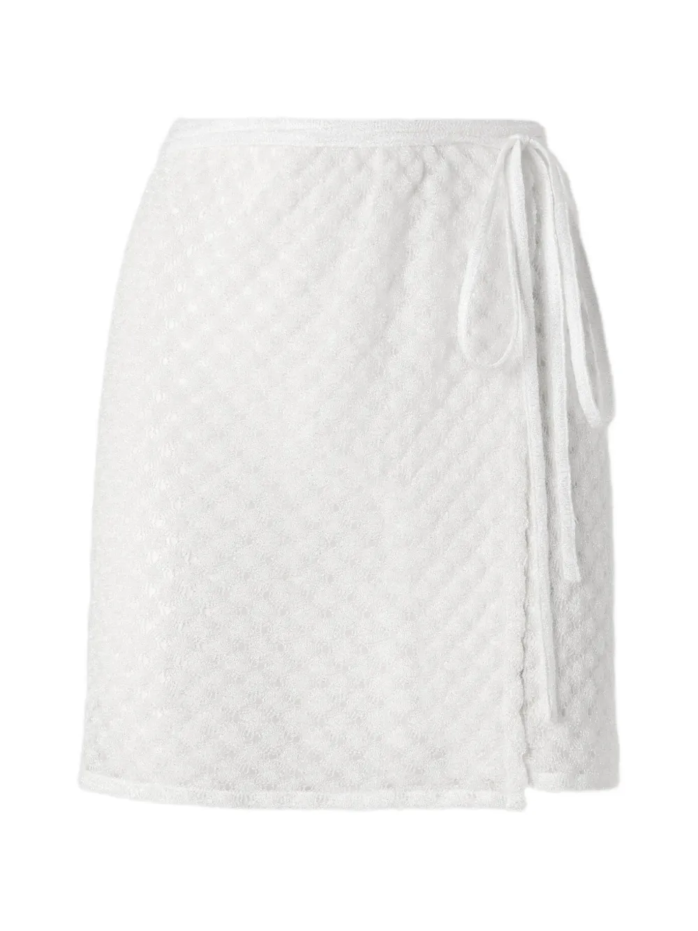 Missoni tie-waist pareo - Bianco