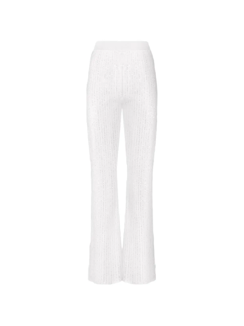 Missoni Flared broek met pailletten Wit
