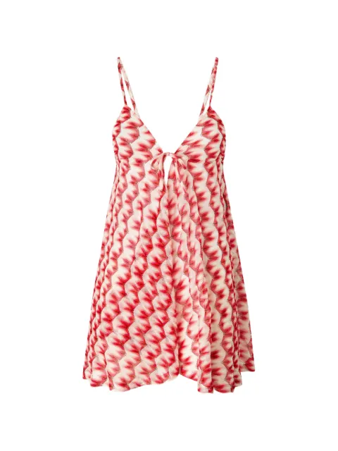 Missoni tie-front graphic beach jumpsuit