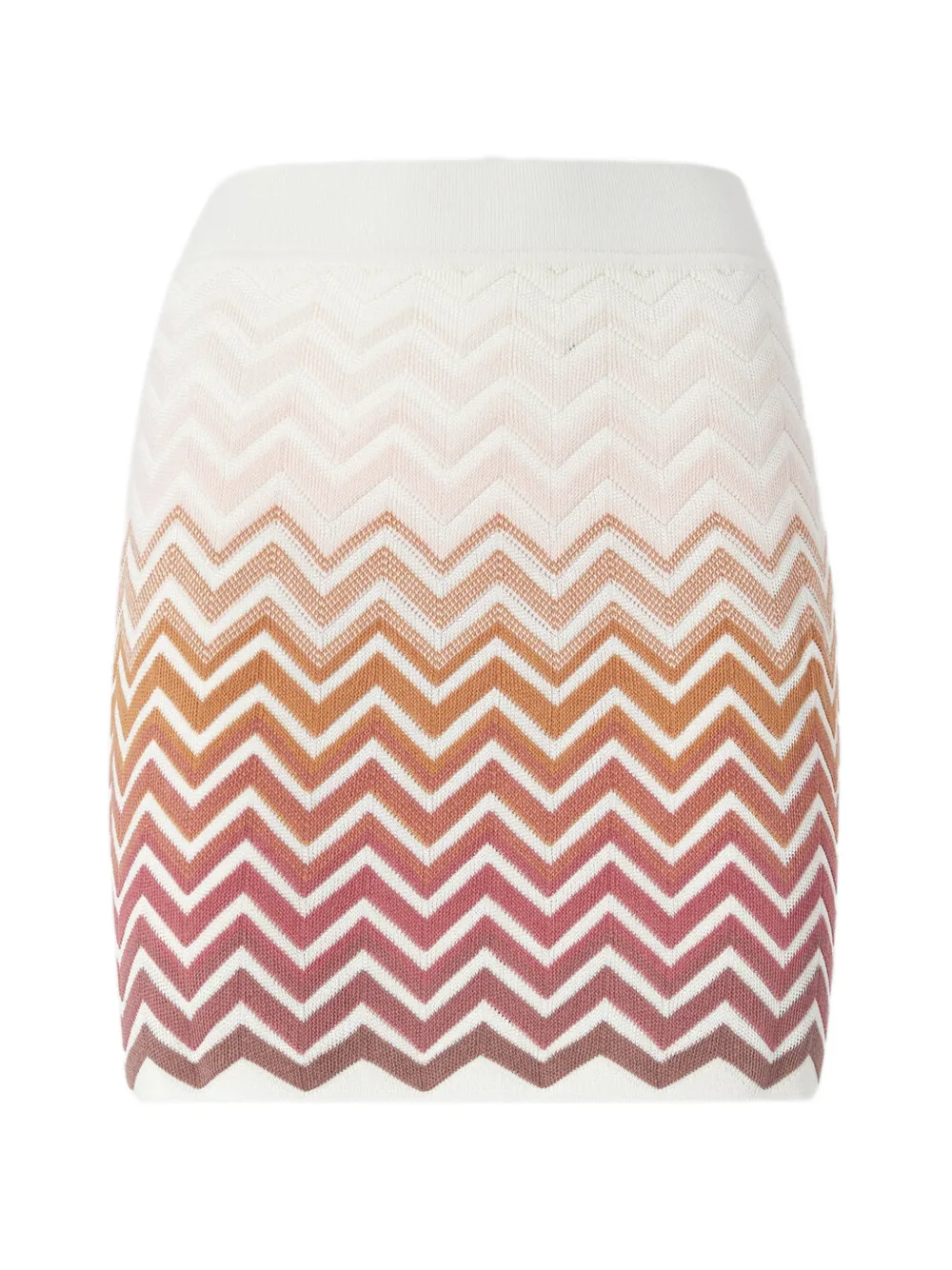 Missoni chevron-pattern mini skirt - Toni neutri