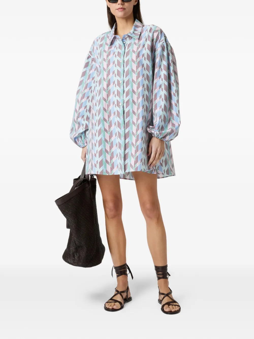  Missoni Chevron-pattern Shirt - White 