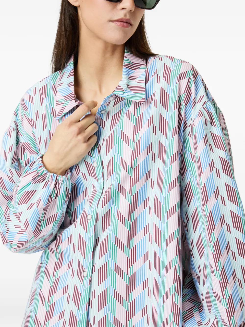  Missoni Chevron-pattern Shirt - White 