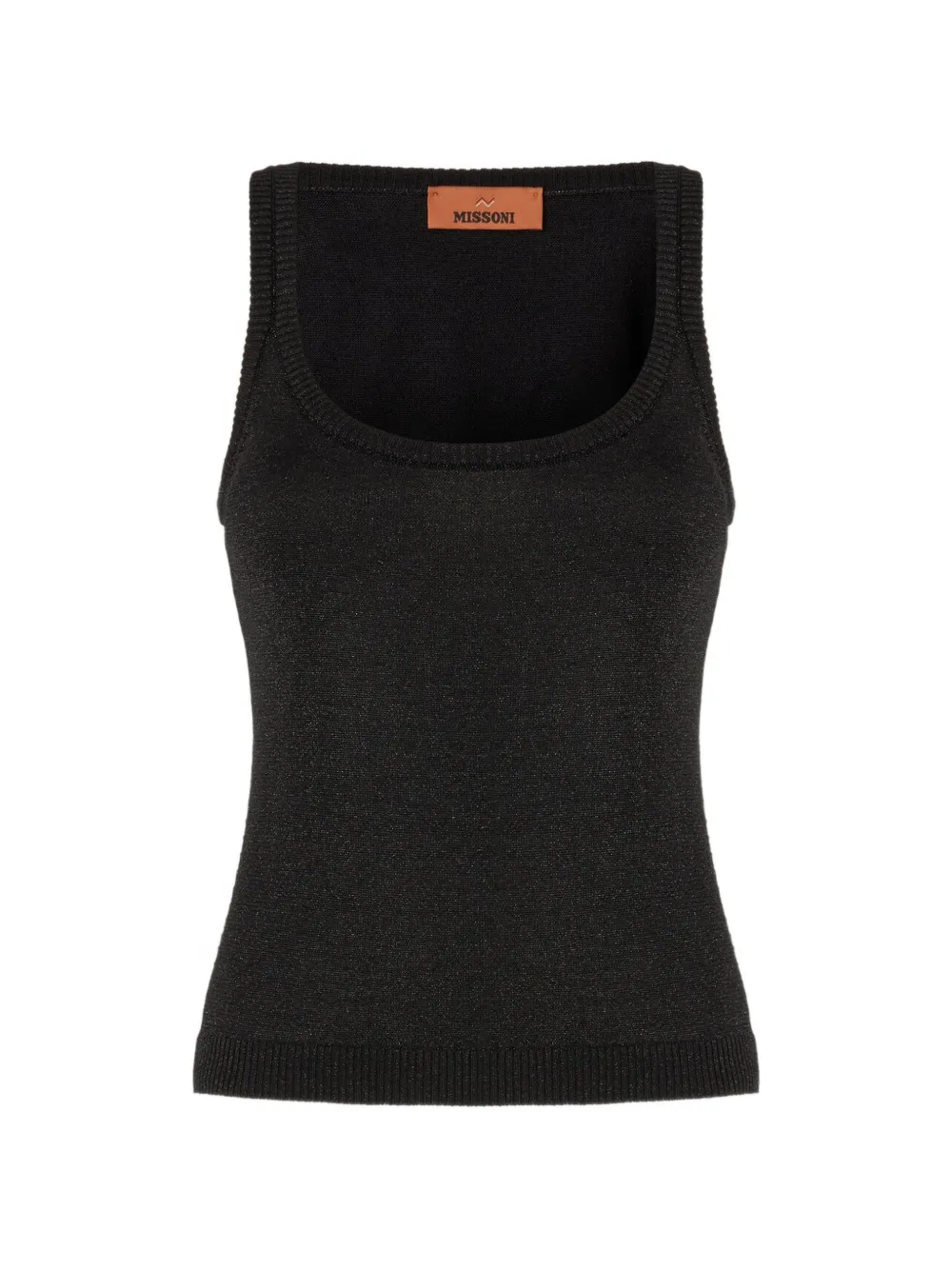 Missoni square-neck tank top - Nero