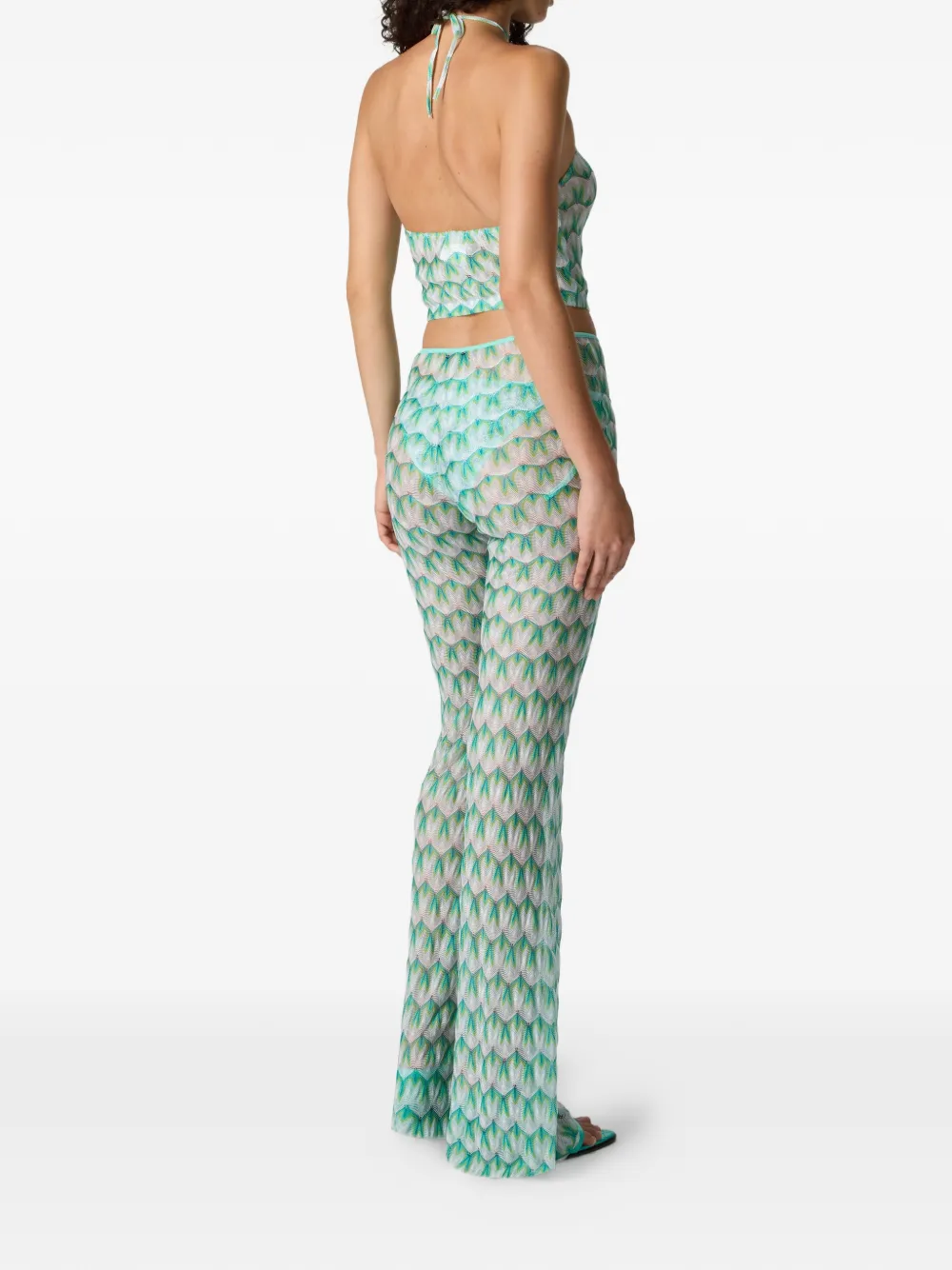 Missoni Top met halternek en patroon Wit