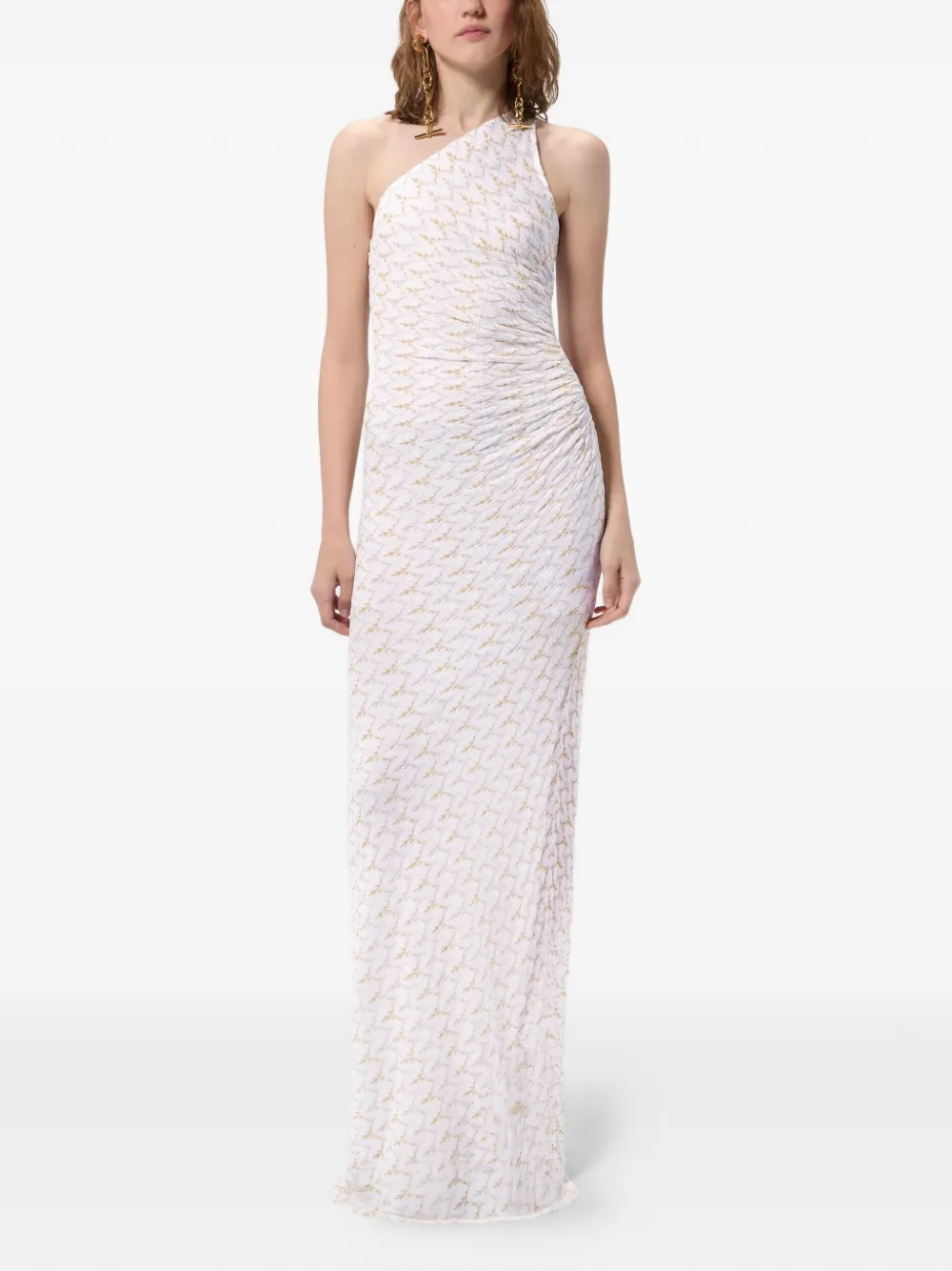 Missoni Asymmetrische maxi-jurk Wit