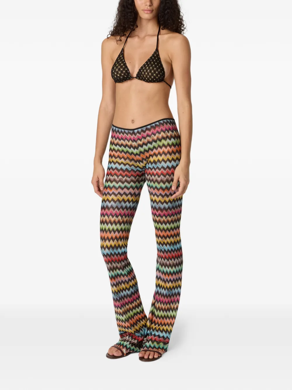 Missoni Zigzag flared broek Geel