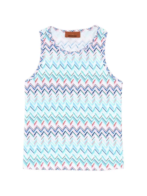 Missoni Kids zigzag-print tank top