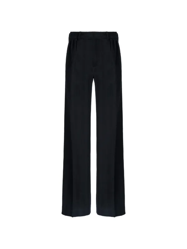 Missoni Classic Trousers in Cotton and Viscose Zigzag in Black