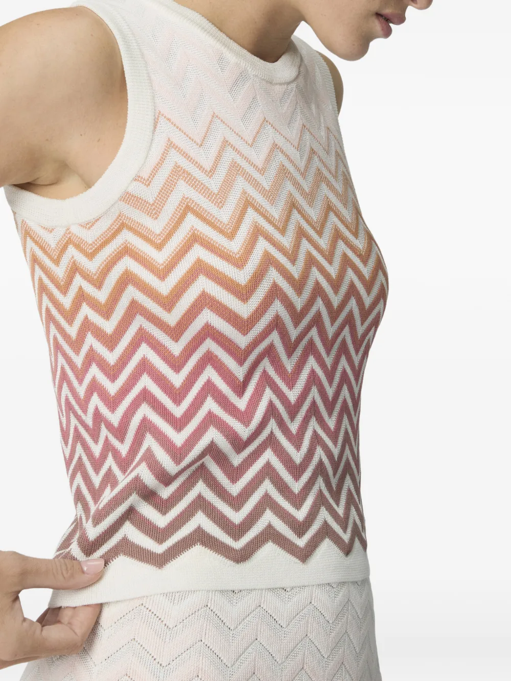 Missoni Top met zigzag patroon Wit