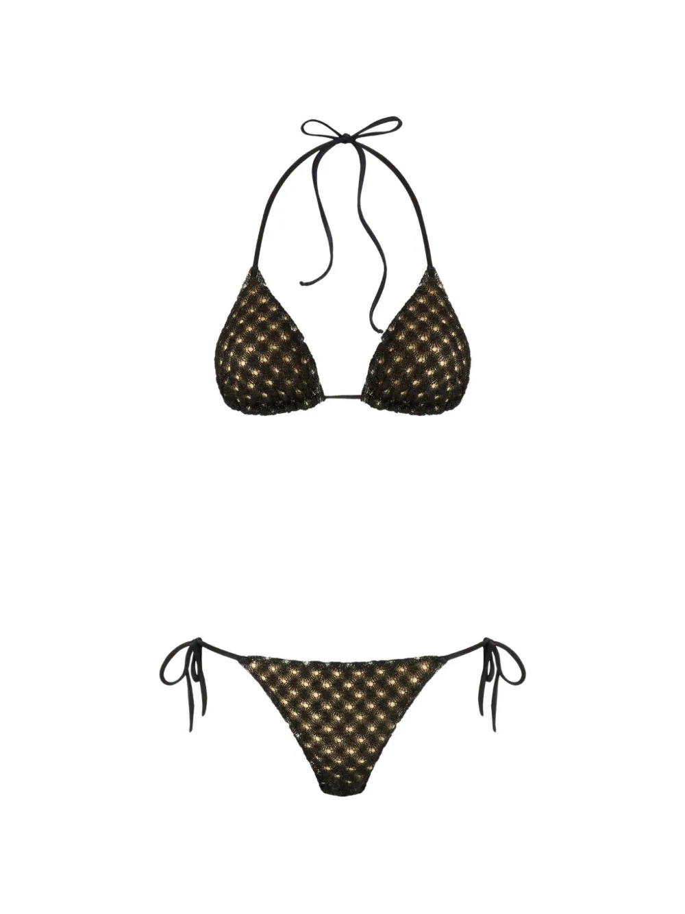 Missoni embellished triangle bikini - Nero