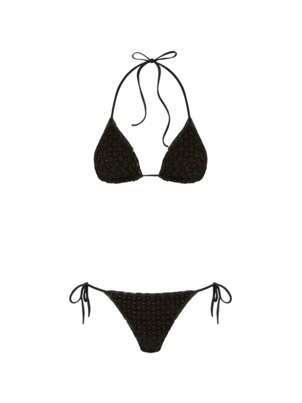 Missoni embellished triangle bikini - Nero