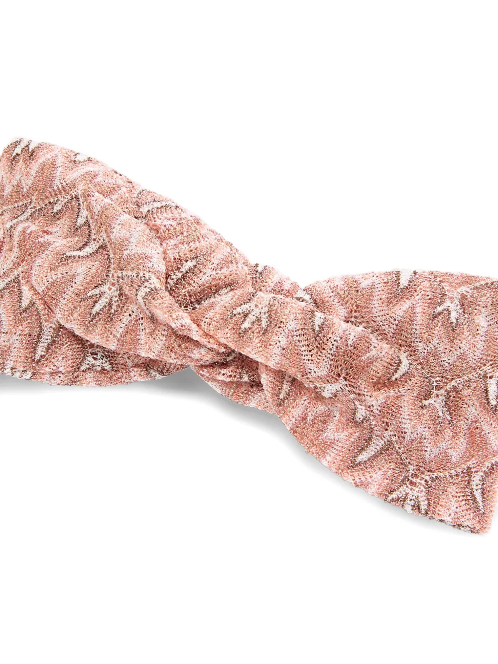  Missoni Foliage-pattern Twisted Headband - Pink 