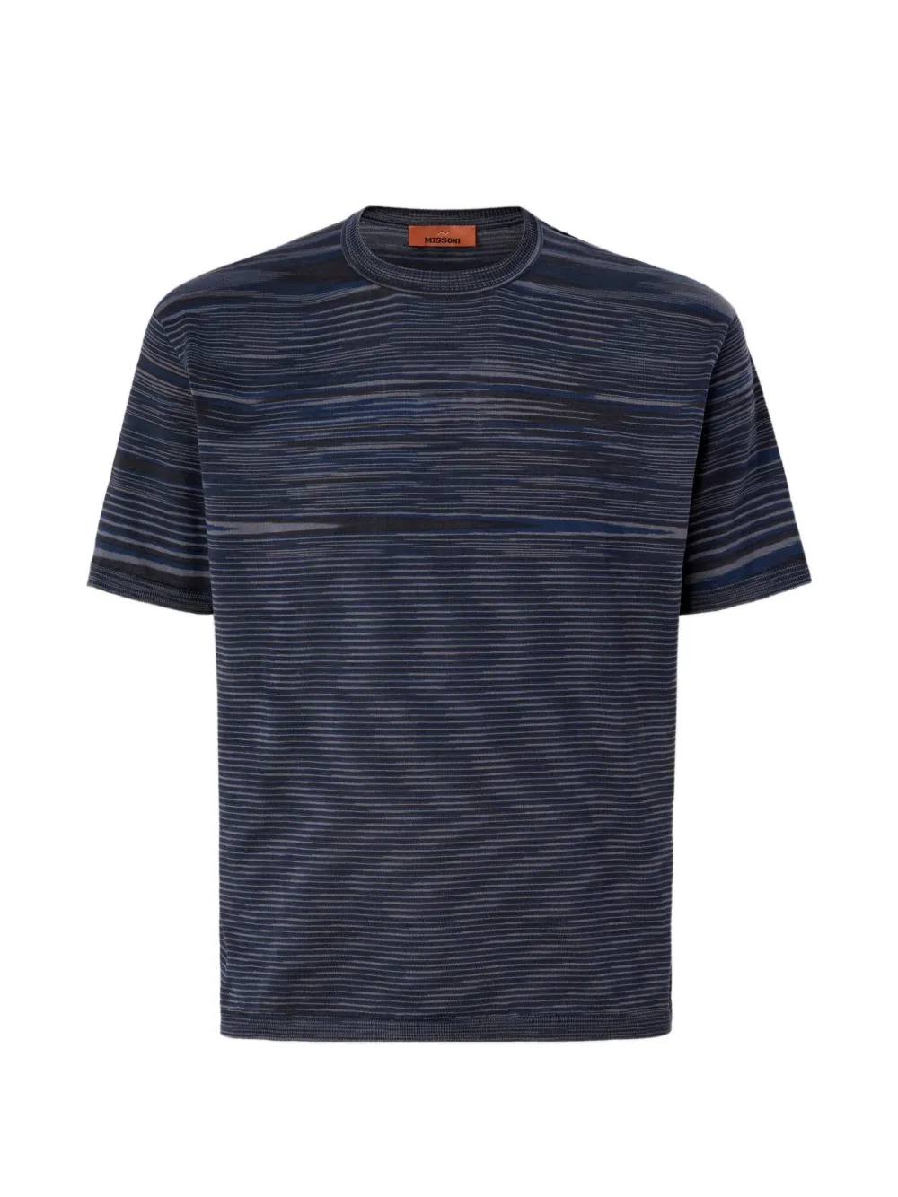 Missoni striped crew-neck T-shirt - Blu