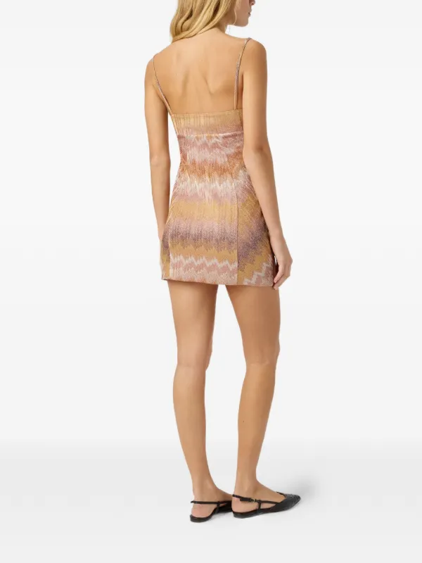 Missoni Chevron-pattern spaghetti-strap Mini Dress | Neutrals | FARFETCH Missoni Chevron-pattern spaghetti-strap Mini Dress | Neutrals | FARFETCH