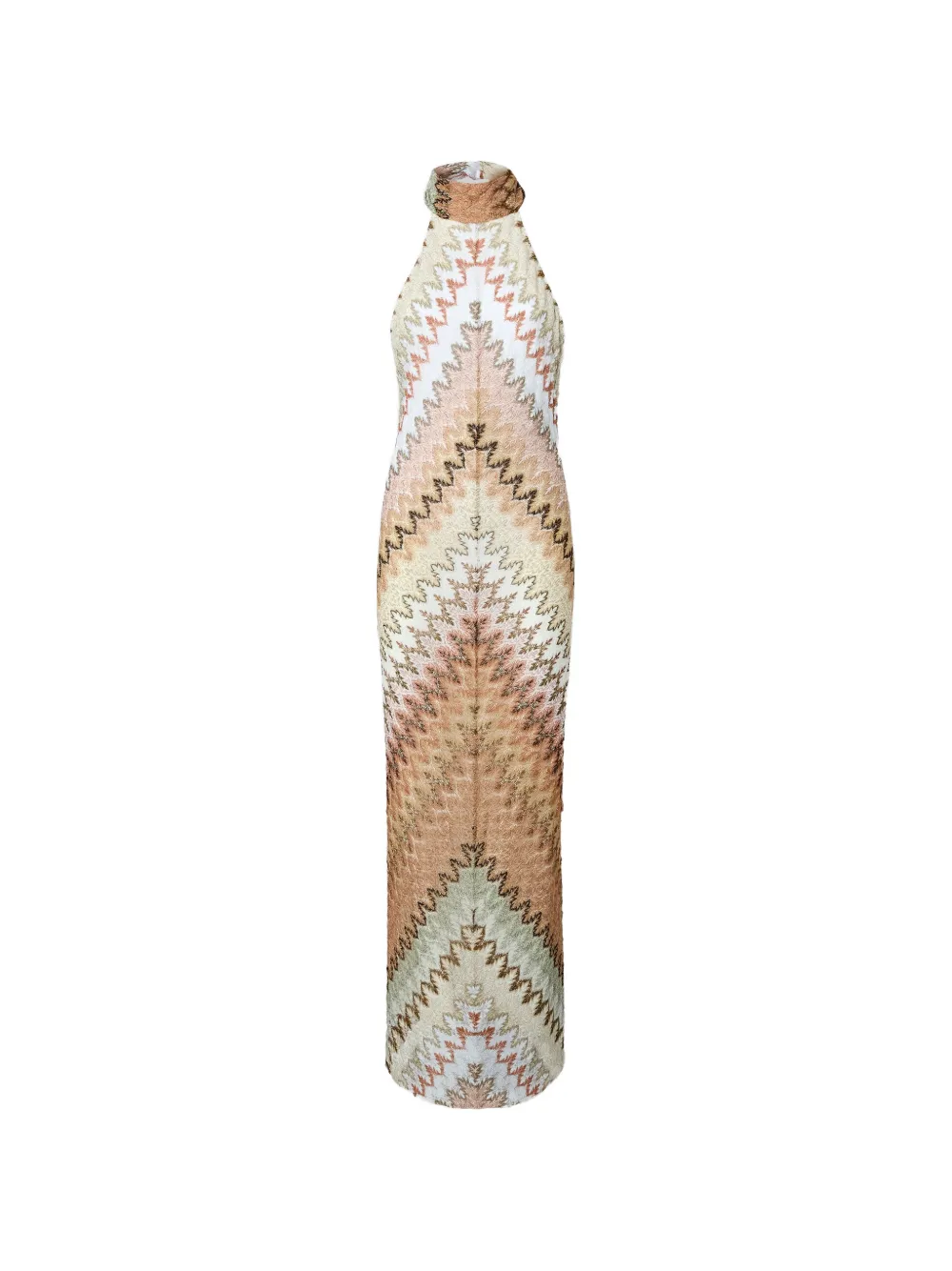 Missoni halter zig-zag dress - Neutrals