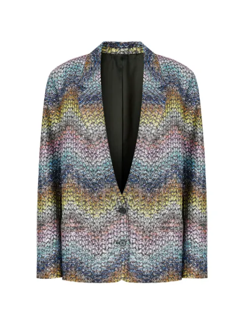 Missoni blazer boutonné à motif zigzag