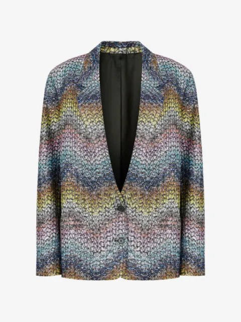 Missoni blazer con motivo en zigzag