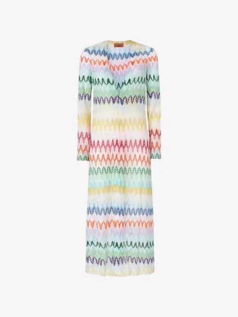 Missoni abrigo estilo cárdigan con motivo chevron