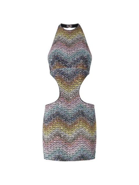 Missoni cut-out knitted mini dress
