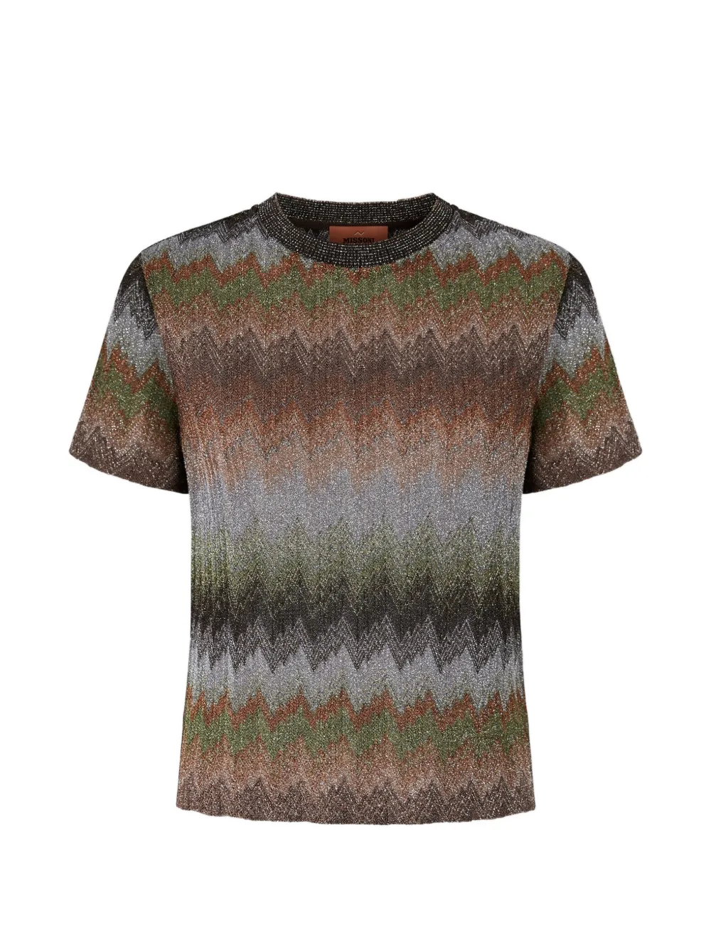 Missoni snake-pattern short-sleeve T-shirt - Marrone