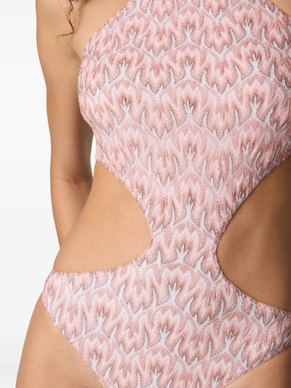 Missoni Uitgesneden badpak Roze