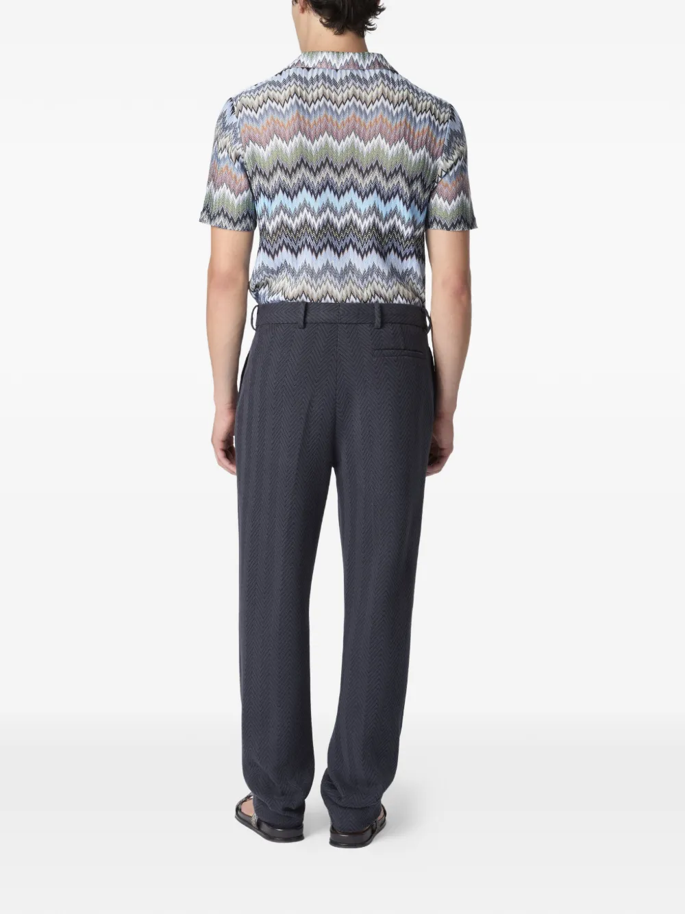  Missoni Zigzag-pattern Trousers - Blue 