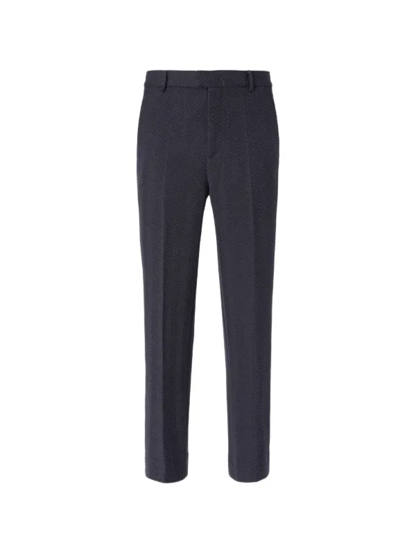 Missoni Zigzag-pattern Trousers in Blue