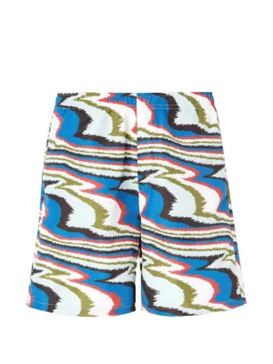 美品 ミッソーニ ショートパンツ ジグザグ シェブロン柄 レーヨン コットン Missoni シェブロン ショートパンツ | ホワイト | FARFETCH JP