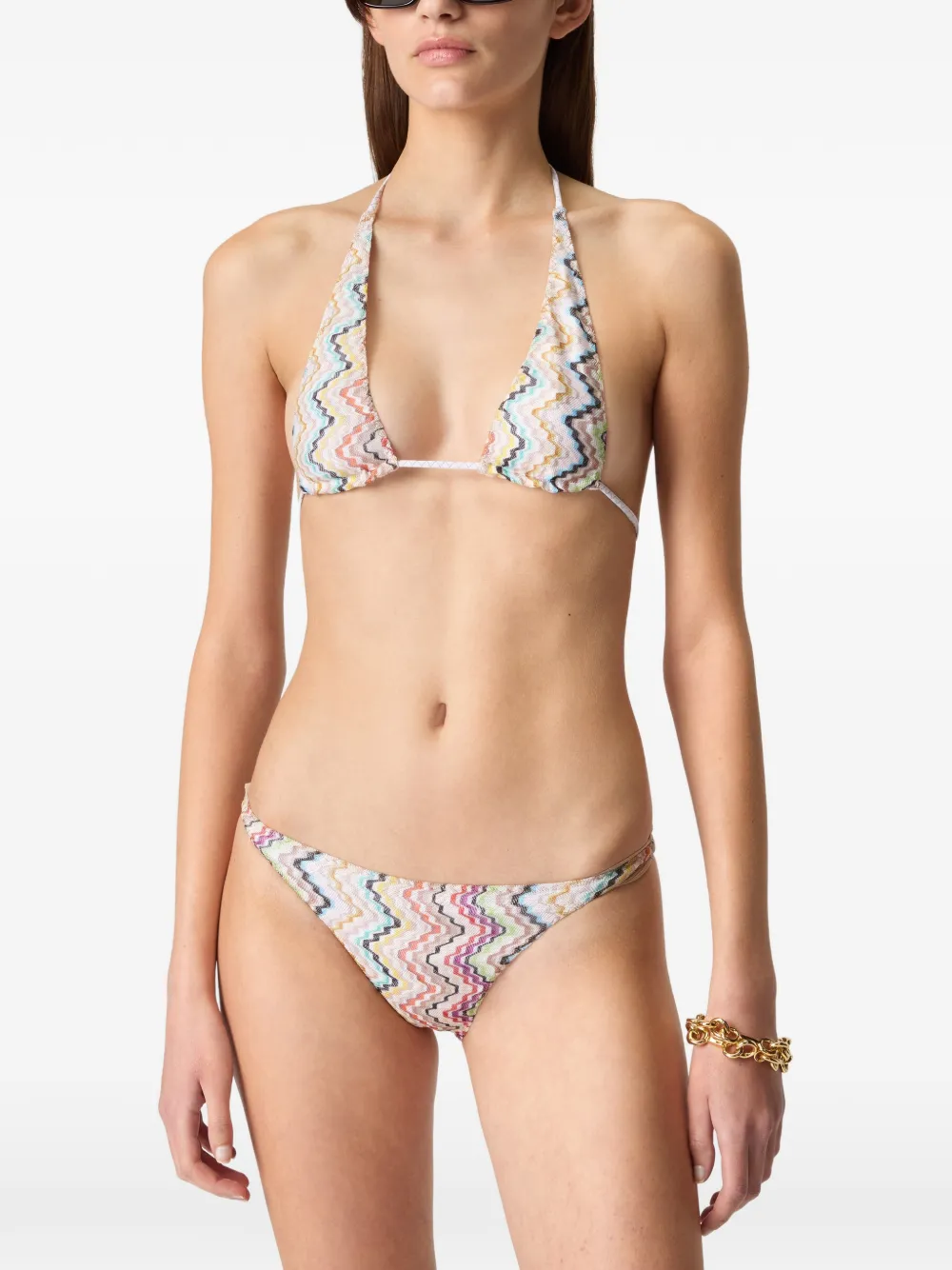 Missoni Bikini met print Beige