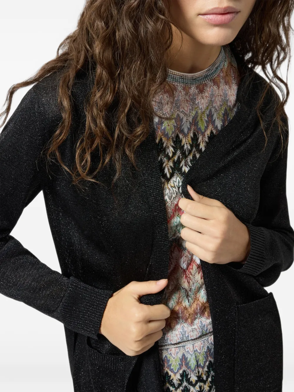 Missoni Vest met riem Zwart