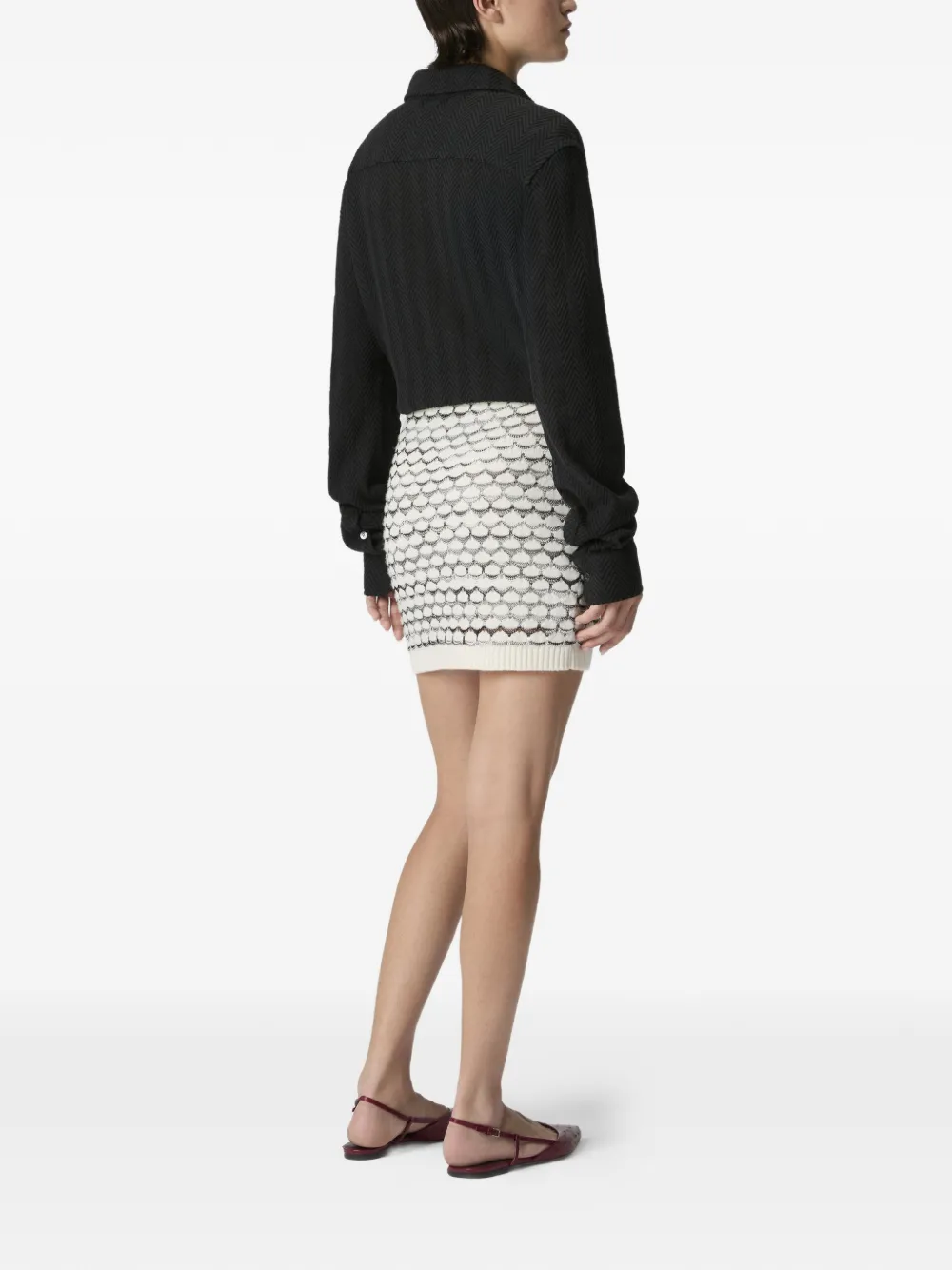  Missoni Patterned Mini Skirt - White 