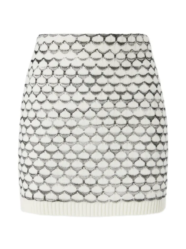 Missoni Patterned Mini Skirt in White