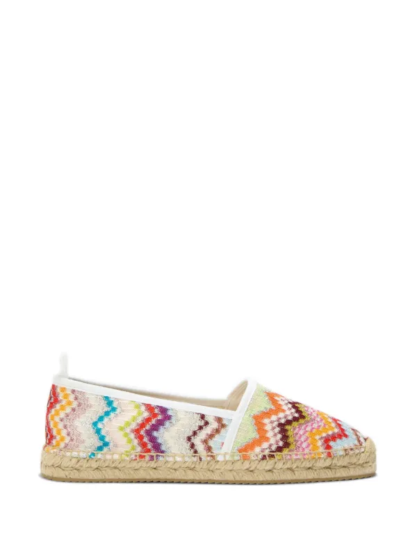 Missoni Zigzag Espadrilles in Orange