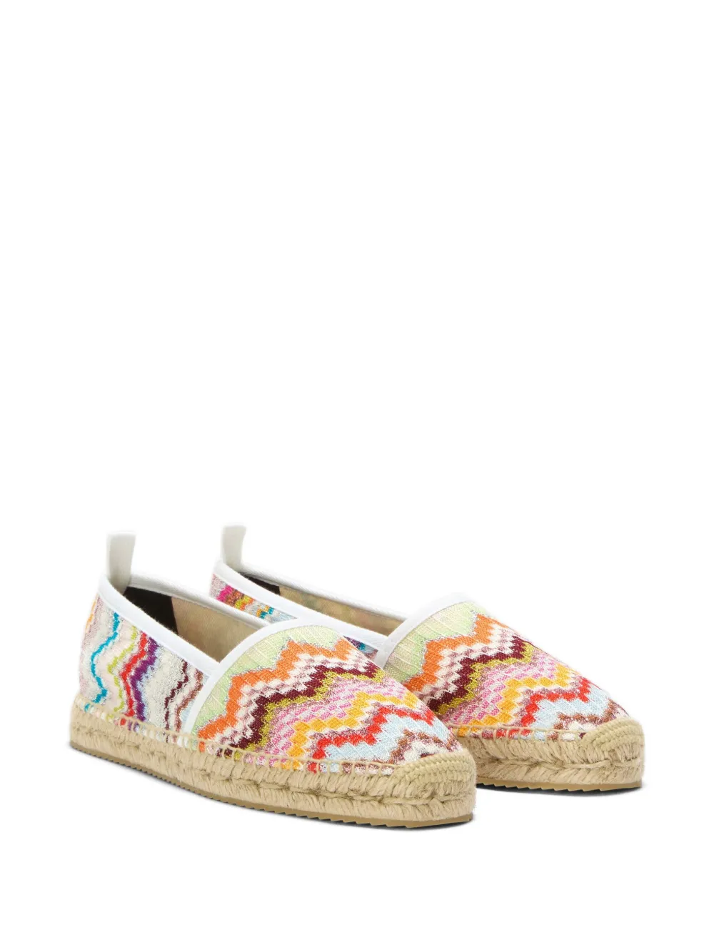 Missoni Espadrilles met zigzag-patroon Oranje