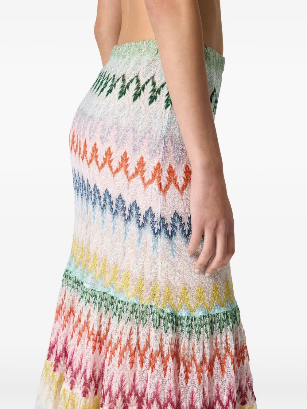 Missoni Maxi-rok met chevron patroon Beige