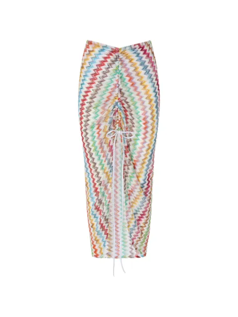 Missoni jupe de plage à motif chevrons