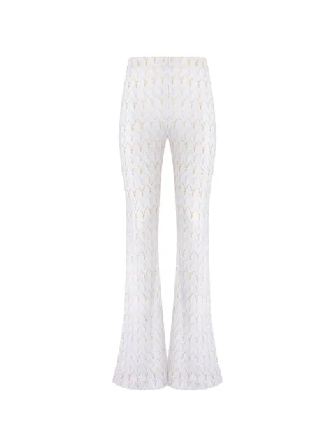 Missoni zigzag-patterned flared trousers