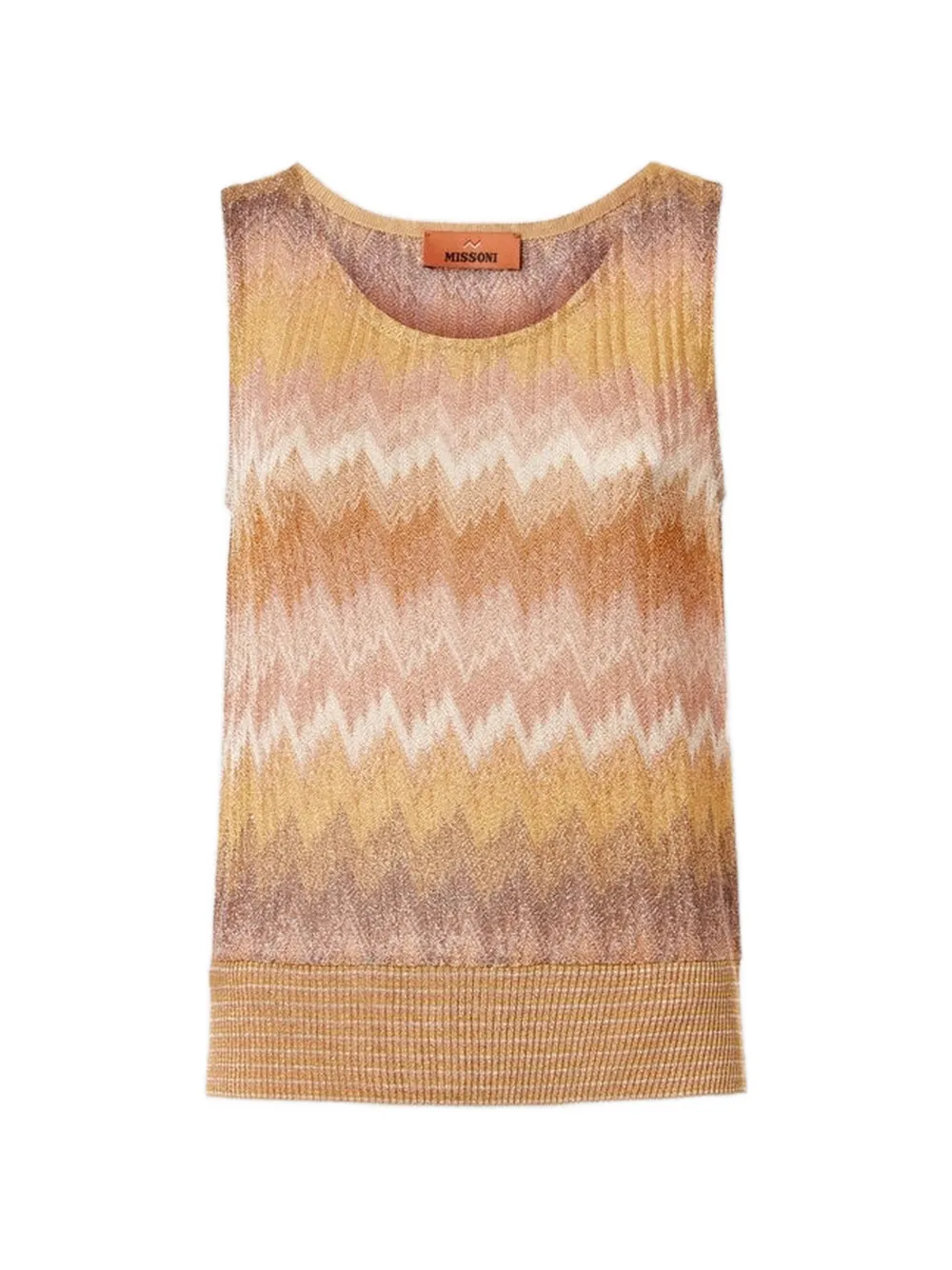 Missoni zigzag top - Arancione