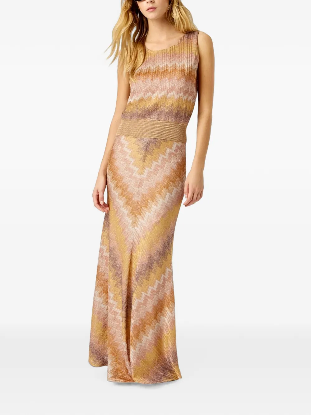 Missoni Top met zigzag patroon Oranje